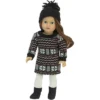 Sophia’s Fair Isle Sweater Dress And Hat For 18" Dolls, Black -Playland Shop GUEST 040d771e fa20 4eef 9f19 66f4fccd9bac