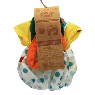 Miniland Educational Doll Clothes, Summer Outfit With Hat, 15" Dolls 4 Miniland Educational Doll Clothes, Summer Outfit With Hat, 15" Dolls - Image 2