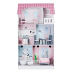 Teamson Kids 'Wonderland' Children's 2 In 1 Doll House & Play Kitchen TD-12515P -Playland Shop GUEST 0c6f3d47 d7d7 4abd 90d6 7ebbf67f89c1