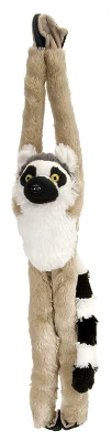Wild Republic Hanging Monkey Ring Tailed Lemur Stuffed Animal, 20 Inches