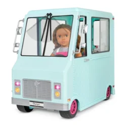 Our Generation Sweet Stop Ice Cream Truck With Electronics For 18" Dolls - Light Blue -Playland Shop GUEST 150613b4 5998 4031 975f 72a276a681af