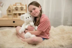 Bearington Aspen White Plush Stuffed Animal Teddy Bear, 15.5 Inches -Playland Shop GUEST 16492a60 7345 4033 9f41 a36664795963