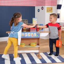 KidKraft 2-in-1 Restaurant & Delivery Wooden Play Store -Playland Shop GUEST 17bee61b d2d7 4668 8143 854fa04f147a