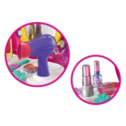 Insten Cosmetic Girls Beauty Salon Makeup Playset With Mirror, Pretend Toys For Kids