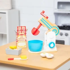 Melissa & Doug Wooden Make-a-Cake Mixer Set (11pc) - Play Food And Kitchen Accessories 17 Melissa & Doug Wooden Make-a-Cake Mixer Set (11pc) - Play Food And Kitchen Accessories -Playland Shop GUEST 20472d92 89ea 4340 98d8 e58891359894