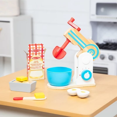Melissa & Doug Wooden Make-a-Cake Mixer Set (11pc) - Play Food And Kitchen Accessories 10 Melissa & Doug Wooden Make-a-Cake Mixer Set (11pc) - Play Food And Kitchen Accessories - Image 8