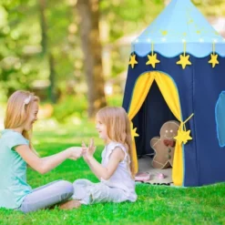 Costway Kids Foldable Pop Up Play Tent W/ Star Lights Carry Bag Indoor Outdoor -Playland Shop GUEST 210d6359 7729 4007 8f4d cfaaee362aae