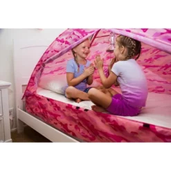 Pacific Play Tents Kids Pink Camo Bed Tent Twin Size -Playland Shop GUEST 22b2d05a 09f0 464c bcf9 fb78e4450cd3