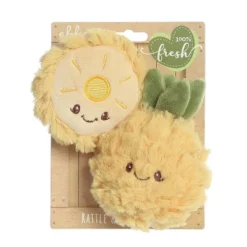 Ebba Mini Pineapple Rattle & Crinkle Set Precious Produce Adorable Baby Stuffed Animal Yellow 4" -Playland Shop GUEST 2537c9d0 325c 43b3 9670 a0db42f97df7