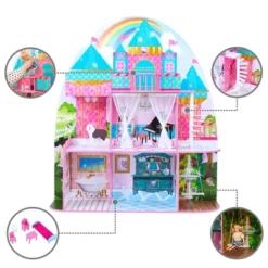 Olivia's Little World By Teamson Kids Furnished Castle Dollhouse For 12" Dolls -Playland Shop GUEST 2550dc0f 3010 4f04 b250 fec3296501c9