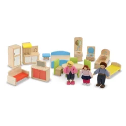 Melissa & Doug Hi-Rise Wooden Dollhouse With Furniture, Garage And Working Elevator -Playland Shop GUEST 26a43031 6f6b 4e36 9248 5b2962d4b3b9