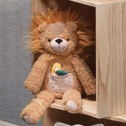 Lambs & Ivy Jungle Friends Plush Lion With Bird Stuffed Animal Toy - Everett -Playland Shop GUEST 26f05660 930b 4dc9 92c2 8171993fd761