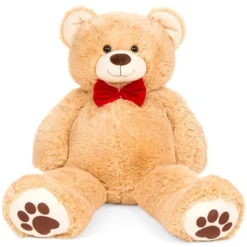 Best Choice Products 38in Giant Soft Plush Teddy Bear Stuffed Animal Toy W/ Bow Tie, Footprints -Playland Shop GUEST 27556c59 356f 44c0 9142 0bf4465e116c