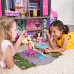 KidKraft 2-in-1 Wooden Hotel & Waterslide Dollhouse -Playland Shop GUEST 275be88d 10f9 4abe 99af 961cfbea7af3