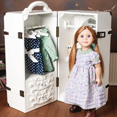 The Queen's Treasures 18 Inch Doll Furniture,Clothes Storage Trunk Case 3 The Queen's Treasures 18 Inch Doll Furniture,Clothes Storage Trunk Case