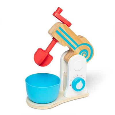 Melissa & Doug Wooden Make-a-Cake Mixer Set (11pc) - Play Food And Kitchen Accessories 5 Melissa & Doug Wooden Make-a-Cake Mixer Set (11pc) - Play Food And Kitchen Accessories - Image 3
