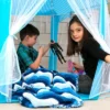 Ningbo Zhongying Leisure Products Blue Hexagon Fantasy Castle Play Tent | 53 X 47 X 55 Inches -Playland Shop GUEST 3c41a1e2 b620 4e8a 82b5 ca87f5c4dde6