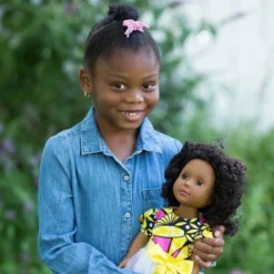 Ikuzi Dolls Pink & Yellow Dress Doll With Black Hair 18" Fashion Doll -Playland Shop GUEST 401a9ec0 5e6a 4409 b19d 4217ee699fc0