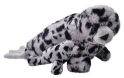 Wild Republic Mom & Baby Baby Harbor Seal Stuffed Animal, 12 Inches