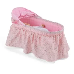 Badger Basket Folding Doll Cradle With Rosebud Fabric -Playland Shop GUEST 435846b0 1f47 4973 8a8e d30c06d85a1f