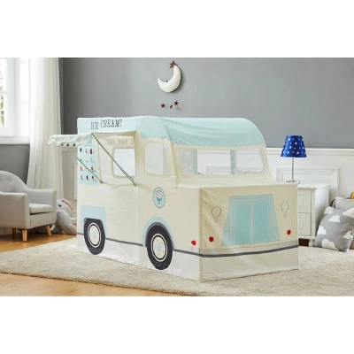Wonder&Wise Indoor 59 X 32 X 40 Inch Childrens Kids Cotton Fabric Ice Cream Truck Pretend Play House Tent For Toddlers Ages 3 Years Old And Older 4 Wonder&Wise Indoor 59 X 32 X 40 Inch Childrens Kids Cotton Fabric Ice Cream Truck Pretend Play House Tent For Toddlers Ages 3 Years Old And Older - Image 2