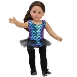 Sophia’s Jazz Leotard Costume And Tap Shoes For 18'' Dolls, Black -Playland Shop GUEST 48ea59c7 dad2 4b2c 8607 efb25b52a806