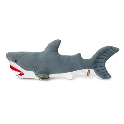 Melissa & Doug Giant Shark 3' Stuffed Animal 4 Melissa & Doug Giant Shark 3' Stuffed Animal - Image 2