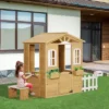 Outsunny Outdoor Playhouse For Kids Wooden Cottage With Working Doors Windows & Mailbox, Pretend Play House For Age 3-6 Years -Playland Shop GUEST 4a5db789 8a28 456d ae48 c4d21b306c9a
