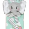 Bearington Baby Lil Spout Plush Gray Elephant Pacifier Holder With Satin Leash And Clip -Playland Shop GUEST 4a9ada36 53cc 486a b09d 8d178942de55