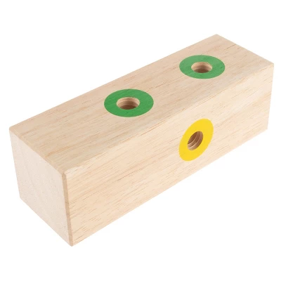 Screw Block Toy- Kids Wooden Manipulative With Screws And Screwdriver-Fun Fine Motor Development Activity For Boys And Girls By Toy Time 4 Screw Block Toy- Kids Wooden Manipulative With Screws And Screwdriver-Fun Fine Motor Development Activity For Boys And Girls By Toy Time - Image 2