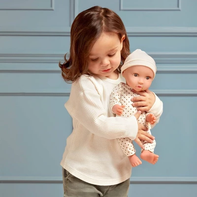 LullaBaby Doll With Polka Dot Ivory Pajama And Pacifier 3 LullaBaby Doll With Polka Dot Ivory Pajama And Pacifier