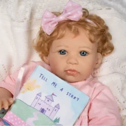 Paradise Galleries Reborn Toddler Girl Doll Story Time, 21 Inch With Light Blonde Hair And Blue Eyes, Made In SoftTouch Vinyl -Playland Shop GUEST 4c98ad7b 57a8 4cf3 8fe8 d4f33fa63b05