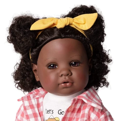 Adora Realistic Black Baby Doll Happy Camper Toddler Doll - 20 Inch, Soft CuddleMe Vinyl, Black Hair, Brown Eyes 4 Adora Realistic Black Baby Doll Happy Camper Toddler Doll - 20 Inch, Soft CuddleMe Vinyl, Black Hair, Brown Eyes - Image 2