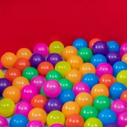 Outsunny Indoor/Outdoor Memory Foam Ball Pit For Toddlers 1-3 Sensory Toy, Red -Playland Shop GUEST 4ee4825c 316e 49fe bdff f8e987de3f10