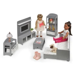 Media Room Furniture Set For 18" Dolls - Gray/White 10 Media Room Furniture Set For 18" Dolls - Gray/White -Playland Shop GUEST 52796a88 829c 4f64 9ade b46feadc0e23