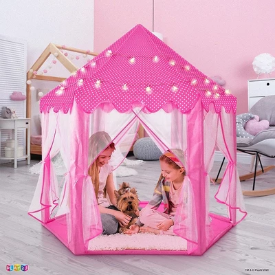 Large Playhouse Tent - Princess Castle Pink With Star Lights And Carry Bag - Play22USA 7 Large Playhouse Tent - Princess Castle Pink With Star Lights And Carry Bag - Play22USA - Image 5