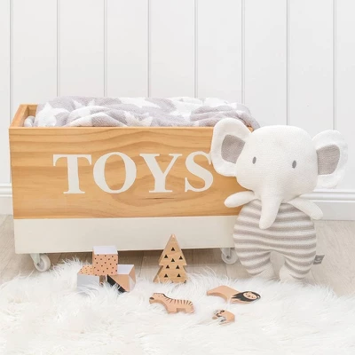 Living Textiles Baby Stuffed Animal - Eli Elephant 4 Living Textiles Baby Stuffed Animal - Eli Elephant - Image 2