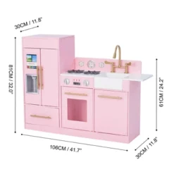 Teamson Kids - Little Chef Charlotte Modern Play Kitchen - Pink