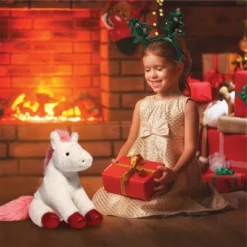 FAO Schwarz Pony With Tree Headband 12" Stuffed Animal