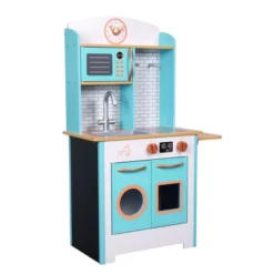 Teamson Kids Little Chef Santos Retro Wooden Kitchen Playset, Aqua/White -Playland Shop GUEST 5b2cee26 49fe 4b2f 96b8 fdfbf866fac6