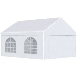 Outsunny 13ft X 16.5ft Portable Garage Party Tent With Sidewalls And Double Doors, For Parties, Wedding And Events -Playland Shop GUEST 5ea98113 f246 4ff7 8fa2 2be082cea8d8