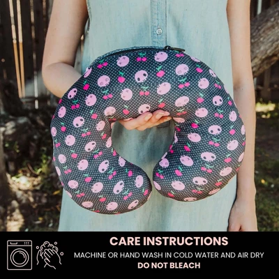 HELLO KITTY Surreal Entertainment Sanrio Kuromi Reversible Neck Roll Pillow And Plush Toy 7 HELLO KITTY Surreal Entertainment Sanrio Kuromi Reversible Neck Roll Pillow And Plush Toy - Image 5