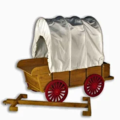 The Queen's Treasures 18 Inch Doll Little House Covered Wagon And Sleigh -Playland Shop GUEST 653da697 772b 41b4 b00e 36d87cd8d6e5