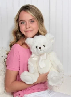 Bearington Aspen White Plush Stuffed Animal Teddy Bear, 15.5 Inches -Playland Shop GUEST 6558dc26 4dce 45c2 8007 600470301729