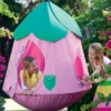 HearthSong Cozy Posy HugglePod HangOut Set With Nylon Hanging Tent, LED Flower Lights And Crescent Stand -Playland Shop GUEST 67106938 e097 4b8b 854c e1928c647314