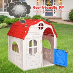Costway Kids Cottage Playhouse Foldable Plastic Play House Indoor Outdoor Toy Portable 16 Costway Kids Cottage Playhouse Foldable Plastic Play House Indoor Outdoor Toy Portable -Playland Shop GUEST 67c8dca3 fe4d 4daa 85b9 e05944207906