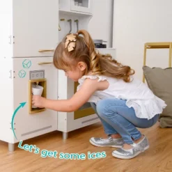 Teamson Kids Mayfair Kids Wooden Play Kitchen & 11 Accessories White TD-13302D -Playland Shop GUEST 68018434 f6b7 4765 8669 75c1f0e97710