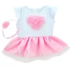 Sophia’s Heart Dress And Headband Outfit For 15'' Dolls, White/Pink -Playland Shop GUEST 6839a58a b42b 452b 859e 994e33c3010a