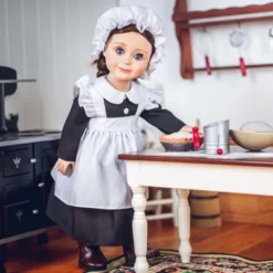 The Queen' Treasures 18 Inch Doll 5 Piece Kitchen Maid Clothes Outfit With Boots