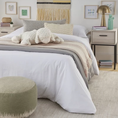 Mina Victory Plush Lines Foldable Lamb Stuffed Animal 18" X 22" Ivory Indoor Throw Pillow 4 Mina Victory Plush Lines Foldable Lamb Stuffed Animal 18" X 22" Ivory Indoor Throw Pillow - Image 2